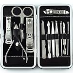 Sobrovo Professional Stainless Steel Nail Clipper Set Nail Manicure & Pedicure Tools Set of 12pcs