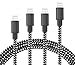 Besiva Lightning Cable, iPhone Charger 4Pack [ 3FT 6FT 6FT 10FT ] Nylon Braided 8 Pin Lightning to USB Charger for iPhone X/iPhone 8/8 Plus/7/7 Plus/6s/6s Plus/6/6 Plus/iPad