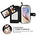 Samsung Note 5 Case, CORNMI Smart Design Stunning Multi Functional Leather Wallet Case with 10 Credit Card Holder & Wrist Strap & Mirror Handbag for Samsung Galaxy Note 5 (Black)