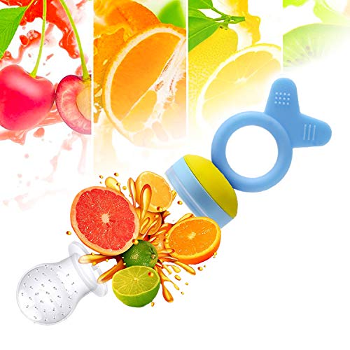 Gedebey Baby Food Feeder Fruit Pacifier (2 Pack) Fresh Food Fruit