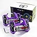 Eazy Rollers Blue Heel Wheels Skates (Purple)