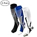 Ruzishun Compression Socks for Men & Women(3 Pairs),20-30 mmHg (Blending,L/XL,3Pairs)