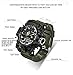 AIMES Men‘s Watches Sports Outdoor Military Waterproof Wtch Dual Display Digital Big Wrist Watch Tactical Multi Function Tactics LED Alarm Stopwatch