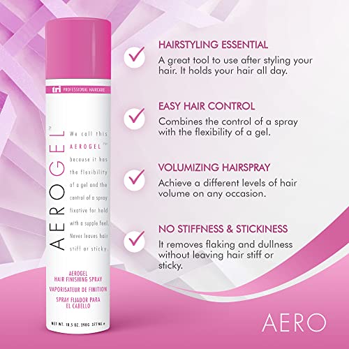 TRI Aerogel Hairspray Hair Finishing Spray, Hair Styling & Volumizing