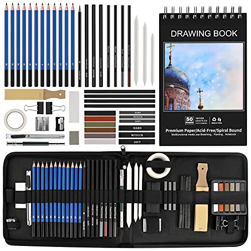 Art Supplies, BYWOKY 30 PCS Sketching & Drawing Pencils Art Kit, Each Artists Drawing Supplies