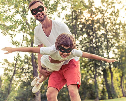 6 AIMIKE+Black+Superhero+Masks+Stickers