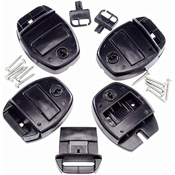 Amazon Com The Essentials Co Hot Tub Spa Cover Locks W Key Pinch Release Set Of 4 Garden Outdoor