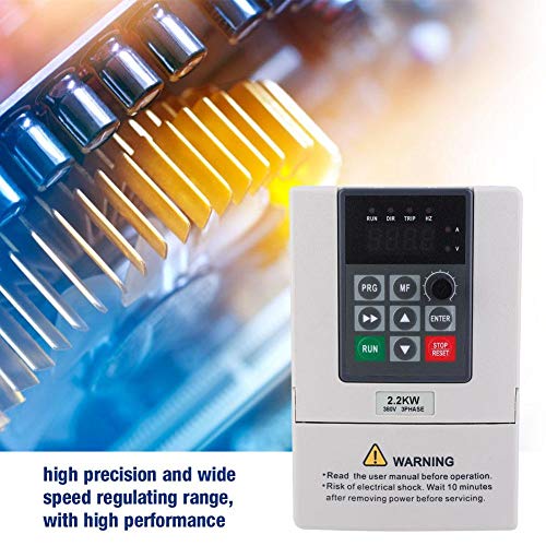 380V 2.2KW VFD Variable Frequency Drive Inverter for Motor Speeds Control Inverter 3-Phase Input Output