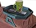 Utrax Wooden Sofa Arm Clip on Snack Table Wood Chair Armrest Tray Organizer Romote Caddy (Black)