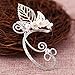 Yolmina Elf Ear Cuffs, Handmade Clip on Earrings - Pearl Wing Tassel Filigree Elven Earrings for Women - Fantasy Fairy Halloween Costume, Cosplay, Wedding, Handcraft
