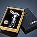 Jobon Quad Jet Straight Flame Butane Spray Torch Cigar Lighter ZB-659 one second to cool itself down (Nickel)