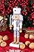Clever Creations Silver Soldier 10 Inch Traditional Wooden Nutcracker, Festive Christmas Décor for Shelves and Tables