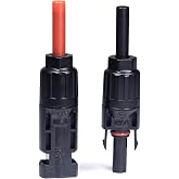 BOCEUC MC4 Connector Tester, Solar MC4 to 4mm Banana Plug Test Lead for Solar Panel System Multimeter Photovoltaic Testing