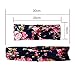 DRESHOW 6 Pack Women Headband Boho Floal Style Criss Cross Head Wrap Elastic Hair Accessories