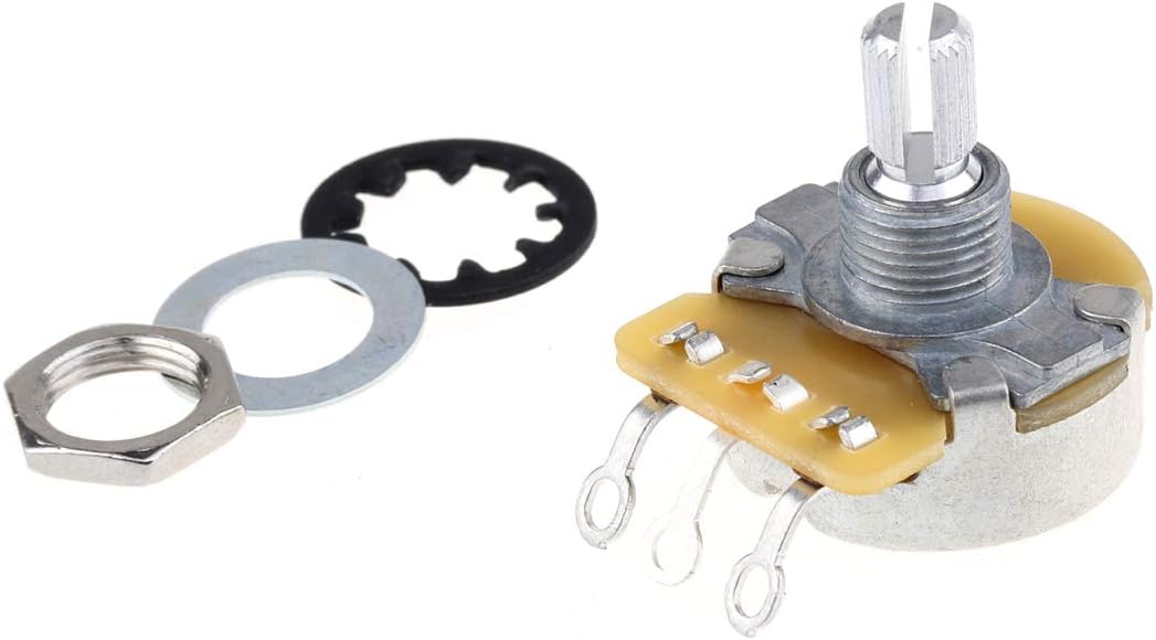 CTS 450 B250K Pot Short Split Shaft 1/4 Inch 10% Linear Taper Potentiometer for Electric Guitar Bass, 1.69 pollici - Image 4