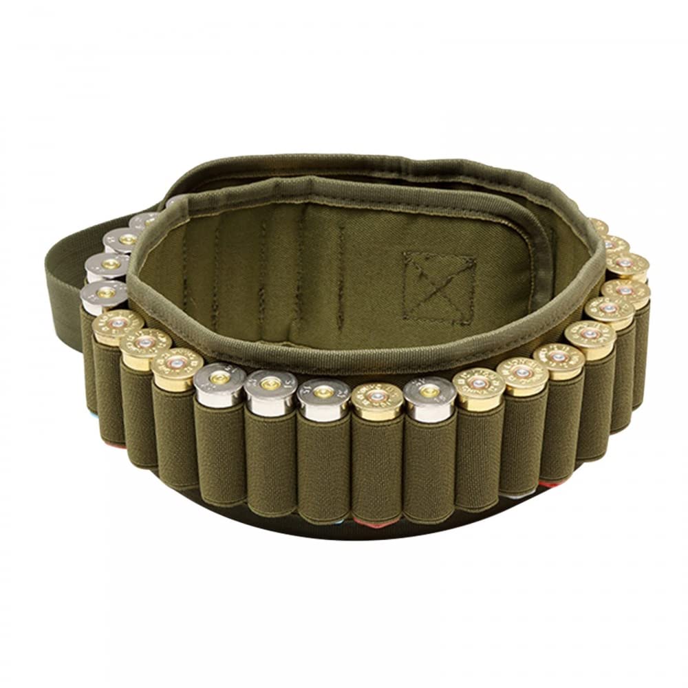 Shotgun Shell Bandolier Belt, Tactical Cartridge Shoulder Belt 30Rounds 12GA for Hunting Shooting