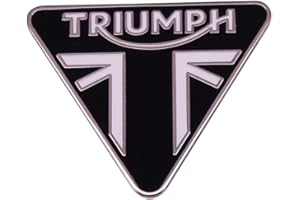 EKCREA Triumph Motorcycle Logo Black Enamel Pin Metal Badges Lapel Pins Brooch Exquisite Badge Fashion Jewelry Accessories for Backpacks Hats Bags Motorbike Lovers Gifts