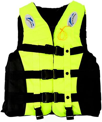 Mounchain Life Vest Jacket Water Sports for Unisex Adults Children PDF Yellow L