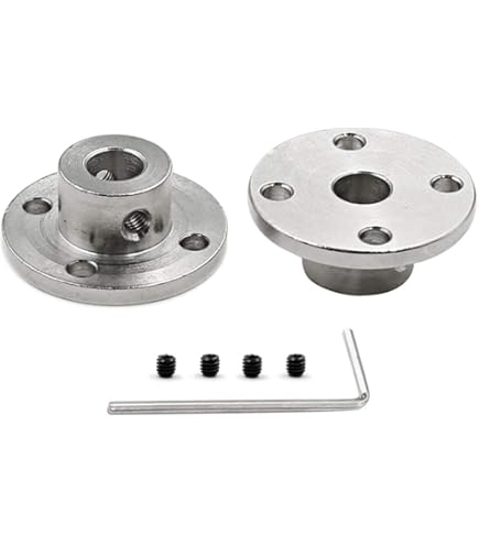 4Pcs 6mm Aluminium Alloy Flange Coupling Connector, Rigid Guide Model Coupler Accessory Shaft Axis Fittings For Diy Rc Model Motors - View #11