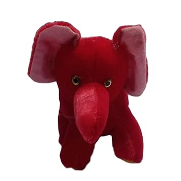 red stuffed elephant
