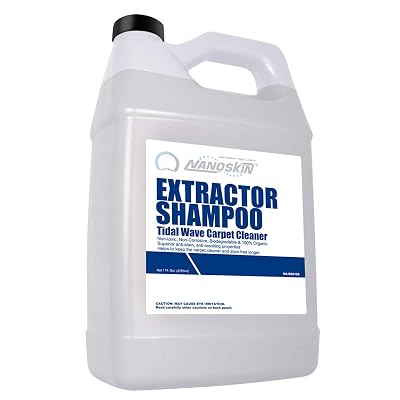Nanoskin EXTRACTOR SHAMPOO Low Foaming Carpet Cleaner 1 Gallon - Machine Use Upholstery Cleaner, Stain Remover & Odor Eliminator on Rug Car Upholstery Carpets | For Automotive, Home, Office & More