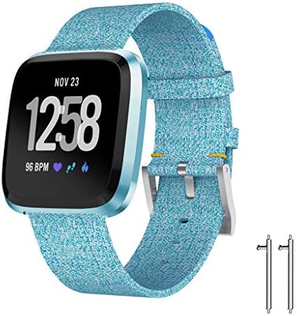 For Fitbit Versa Lite,Diadia Bracelet Luxury Woven Fabric Replacement Watch band Wrist Straps For Fitbit Versa Lite (Blue)
