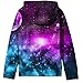 COIKNAVS Teen Girls' 3D Print Galaxy Fleece Sweatshirts Long Sleeve Pocket Pullover Hoodies