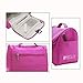 KIPOZI Hanging Toiletry Bag for Men & Women, Waterproof Toiletry Organizer For Travels, Travel Shower Bag with Mesh Pockets & Sturdy Hook (Fushcia)