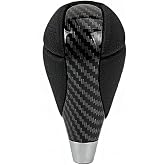 muge racing Gear Shift Knob Carbon Fiber Leather for Most Lexus ES300 GS430 IS250 LX470 RX450h Toyota Crown Corolla Camry Rav4 Prado 4Runner Highlander
