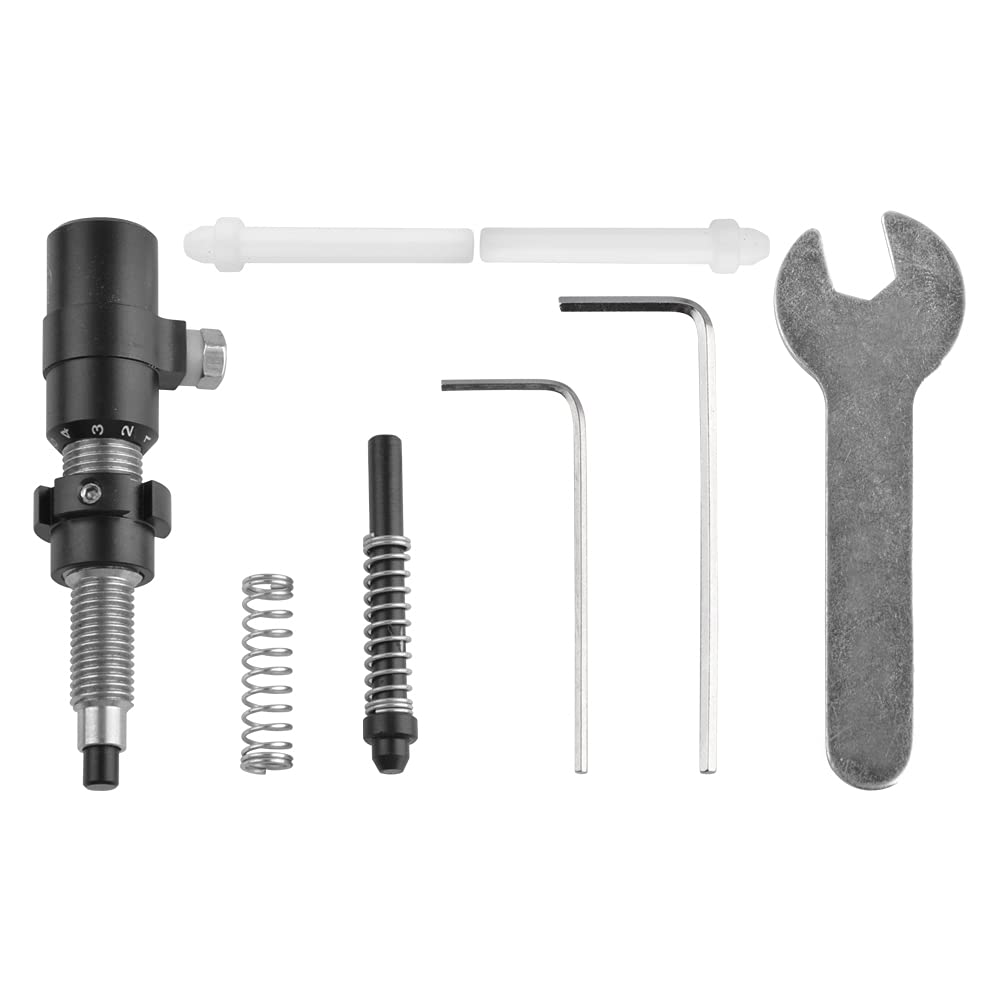 ZSHJG Archery Cushion Plunger Screw-on Arrow Rest Aluminum Archery Cushion Archery Button Plunger Used on Recurve Bow (black)