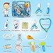 Nuoke Kids Doctor Kit, Kids Pretend Play Doctor Toy with Heartbeat Sound Stethoscope, Durable Medical Play Set Equipment in a Solid Carrying Case, Educational Medical Kits for Kids Toddler Girls Boys