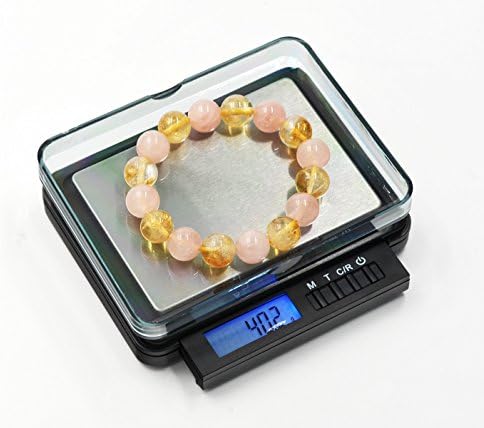 Dual weighing range and retractable keypad pocket scale, 500g/0.01g(High precison mode) and 1000g/0.1g (high capacity mode)