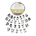 VonShef Stainless Steel 26 Piece Alphabet Cookie and Fondant Cutter Set