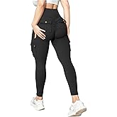 gymfrog Scrunch Butt Lifting Leggings with Pockets Seamless High Waisted Workout Cargo Pants for Women