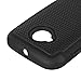 Moto E (2nd Gen) Case, LK [Shock Absorption] Hybrid Dual Layer Armor Defender Protective Case Cover for Motorola Moto E (2nd Generation) (Black)