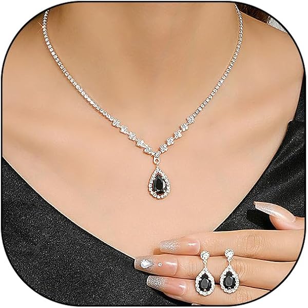 Collier Plastron Vintage Ras-de-cou à Strass - 3 Rangs - Blanc - Pour Mariage Ou Fête - Occasion