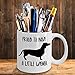 ChillThreads Dachshund Mug - Proud to Have A Little Wiener - Funny Novelty Coffee Cup for Doxie Dog Lovers - Perfect for Pet Daschund Moms and Dads (11 oz, White)