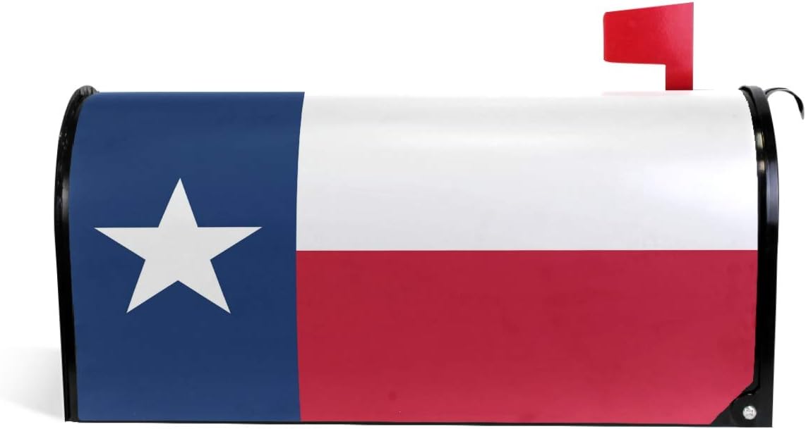 Oarencol Texas State Flag Mailbox Covers Magnetic Garden Yard Home Decor Standard Size 21