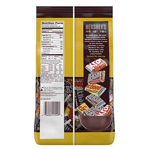 HERSHEY'S Chocolate Candy Assorted Miniatures, Krackel, Mr. Goodbar