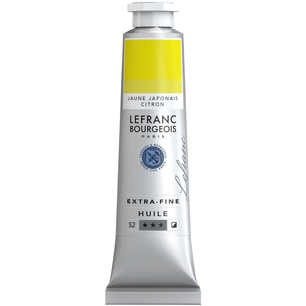 Lefranc Bourgeois, oil-based paint, Japanese Yellow Lemon, 40ml