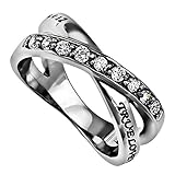True Love Waits Purity Ring, Christian Chastity Bible Verse with Stainless Steel Criss Cross Band (8)