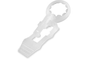 HLO Lighting V2 Christmas Light Clips - C9 & Shingle/Gutter Clips for E17 Sockets - Durable Pack of 100