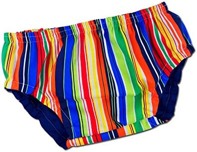 Juxby Kids Boy's Primary Stripe Diaper Cover -6m