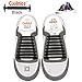 Coolnice No Tie Shoelaces for Kids, Men & Women | Waterproof & Stretchy Silicone Flat Elastic Shoe Laces | for Athletic, Sneaker, Hiking Boots, Board & Casual Shoe | Eliminate Loose Shoelace Accident