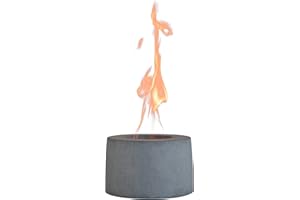 colsen Tabletop Rubbing Alcohol Fireplace Indoor Outdoor Fire Pit Portable Fire Concrete Bowl Pot Fireplace