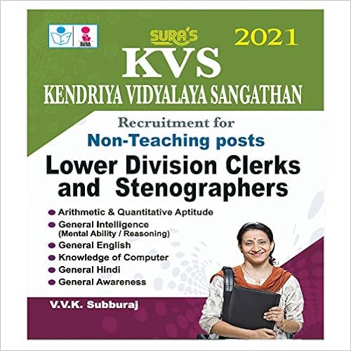 KVS Non Teaching Posts Lower Division Clerks and Stenographers Exam Books