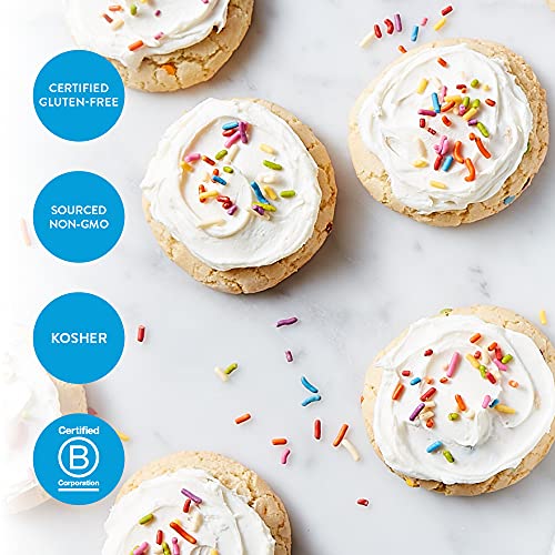 KING ARTHUR GLUTEN-FREE CAKE MIX, CONFETTI, 18 OZ