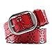 KaLeido Women's 38mm Wide Leather Floral Western Jean Belt
