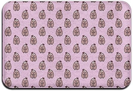Cute Sloth Cute Runner Doormats For Your Entry Modern Artist Doormat Mat (Size:23.6"(L) X15.7"(W)) Resistant PVC Transparent Backing