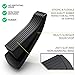 Door Stop, Ezire Premium Door Stopper Wedge Rubber With Finger Pinch Guard- Multi Surface, Non Scratching Slip Resistant Design- Gaps up to 1.2 Inches (Black 4+1Pack)